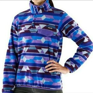 Patagonia Synchilla Snap-T Pullover Fleece Jacket - Guatemalan Tango Print XS